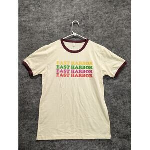 Next Leve Apparel East Harbour Yellow Short Sleeve Crew Neck T-Shirt Size M